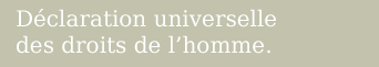Déclaration universelle des droits de l homme