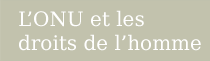 ONU et les droits de l homme